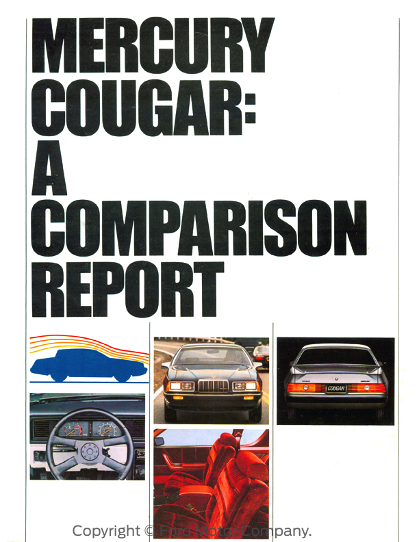 1984 Mercury Cougar Comparison Report