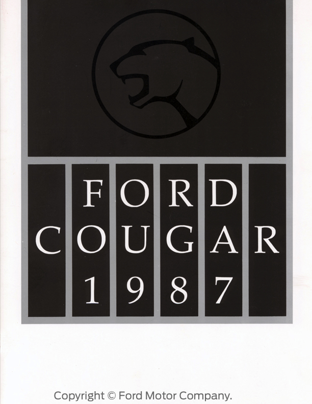 1987 Ford Cougar Brochure (Mexico)